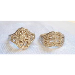 Size 6.5 Ring Lot New Lightweight Silvertone